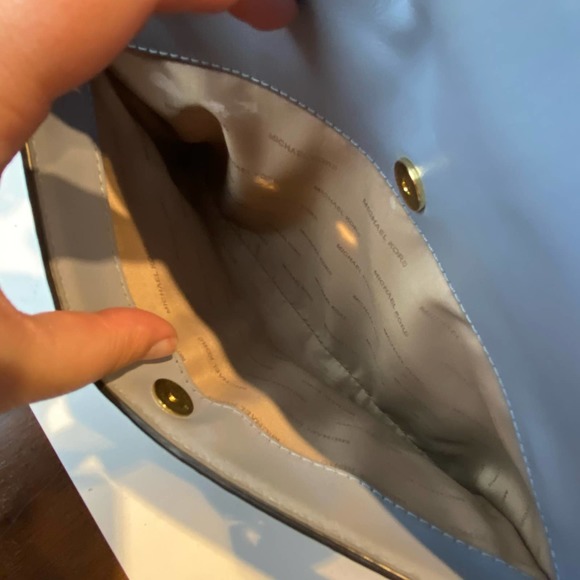 Michael Kors Whitney Blue Leather Handbag - Picture 3 of 16